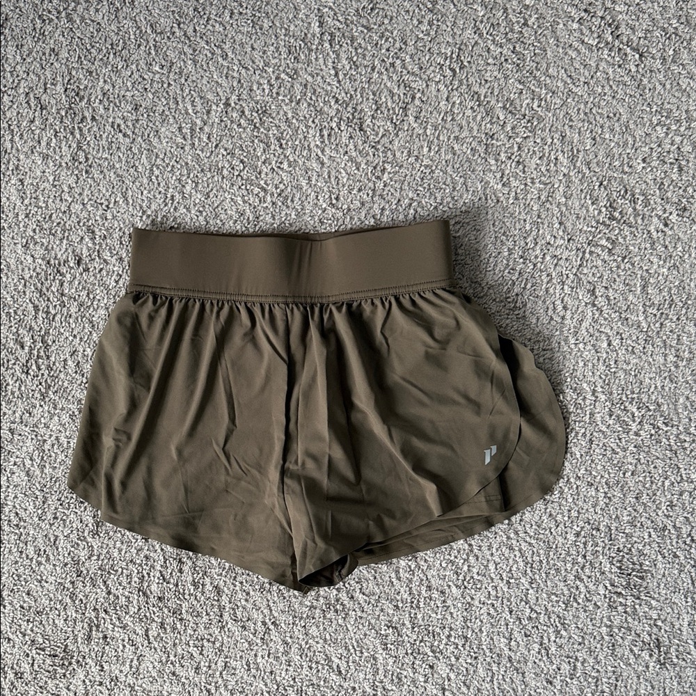 Women's Athletic Shorts in Olive Green